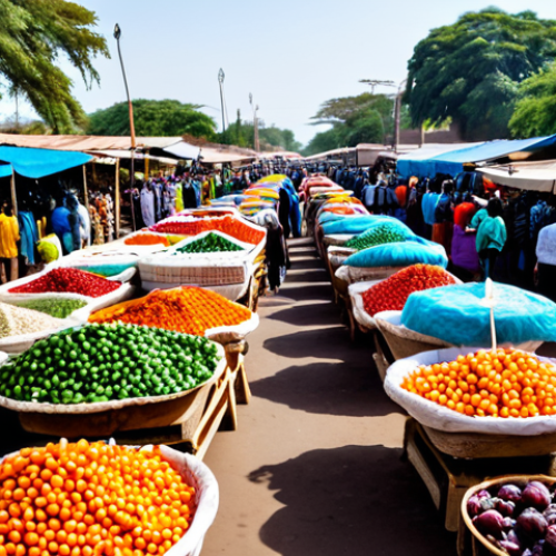 Home 14 **
"A vibrant marketplace in Lusaka, Zambia, filled with vendors selling fresh produce and colorful fabrics. People are fully clothed in modest, traditional Zambian attire. The scene is bustling with activity, showcasing the local culture. Safe for work, appropriate content, family-friendly, professional photography, perfect anatomy, natural proportions, well-lit."
**