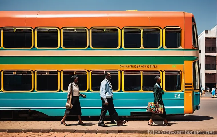 잠비아 대통령 - **Prompt:** A vibrant, bustling urban cityscape in Zambia, showcasing economic prosperity and innova...